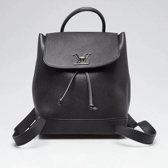 Louis Vuitton Black Calfskin Leather Lockme Backpack - Picture 1 of 12
